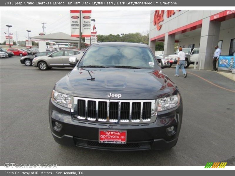 Brilliant Black Crystal Pearl / Dark Graystone/Medium Graystone 2013 Jeep Grand Cherokee Laredo