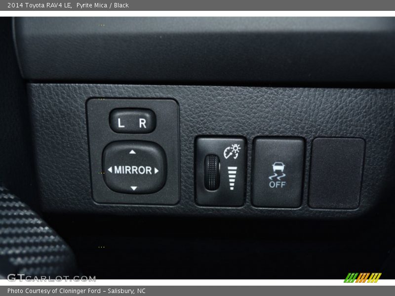 Controls of 2014 RAV4 LE