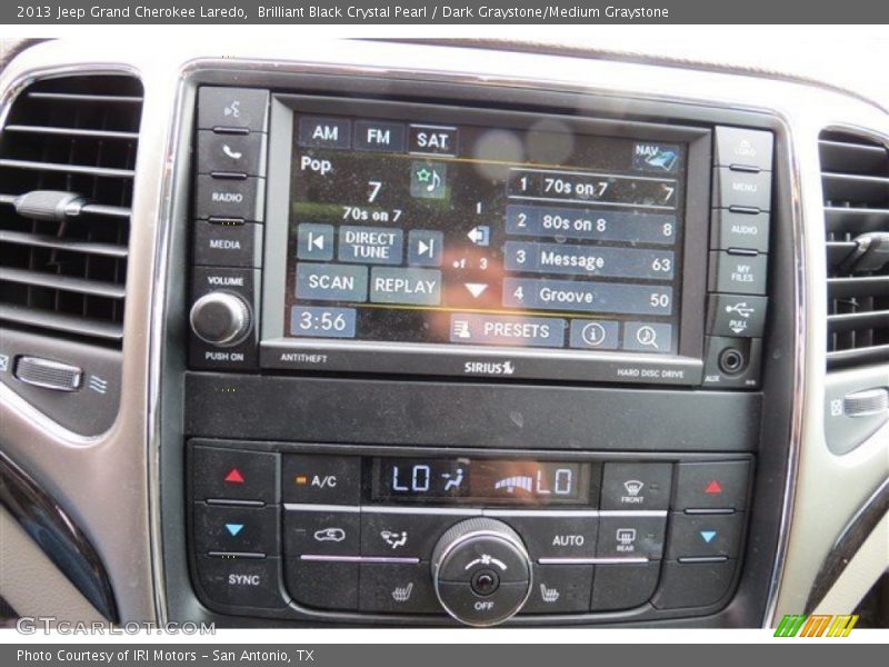 Brilliant Black Crystal Pearl / Dark Graystone/Medium Graystone 2013 Jeep Grand Cherokee Laredo