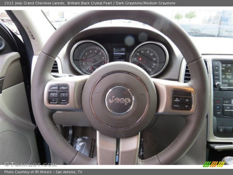 Brilliant Black Crystal Pearl / Dark Graystone/Medium Graystone 2013 Jeep Grand Cherokee Laredo