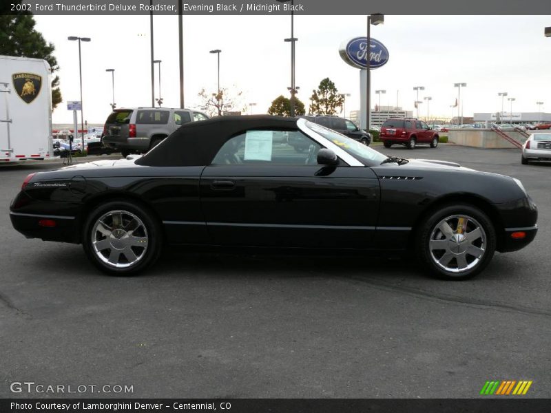 Evening Black / Midnight Black 2002 Ford Thunderbird Deluxe Roadster