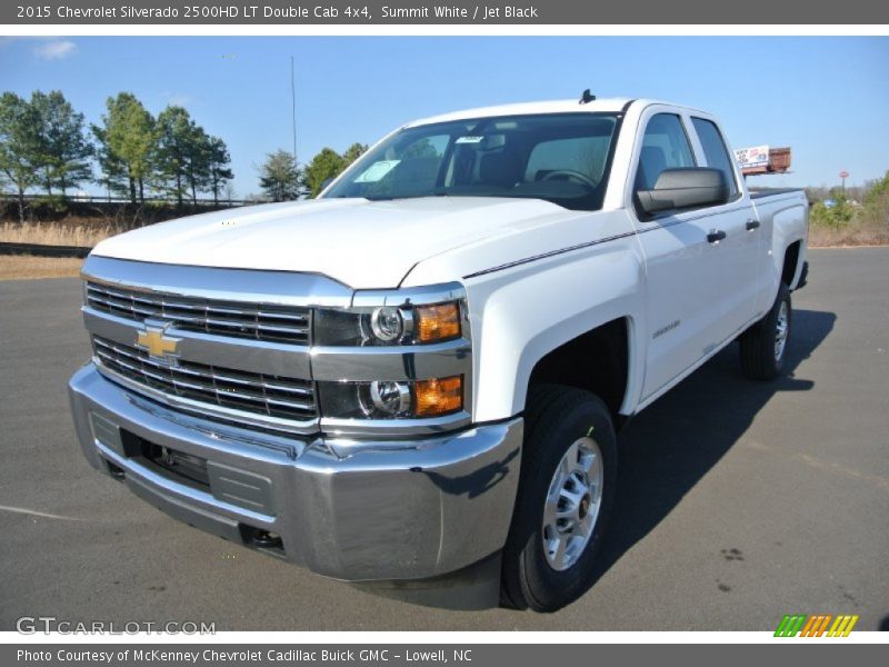 Summit White / Jet Black 2015 Chevrolet Silverado 2500HD LT Double Cab 4x4