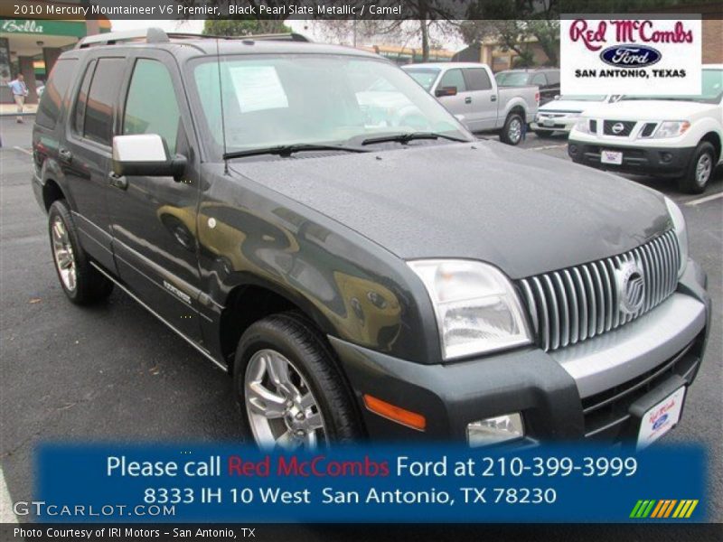 Black Pearl Slate Metallic / Camel 2010 Mercury Mountaineer V6 Premier