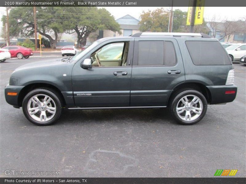 Black Pearl Slate Metallic / Camel 2010 Mercury Mountaineer V6 Premier