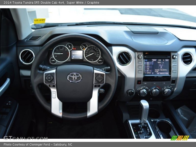 Super White / Graphite 2014 Toyota Tundra SR5 Double Cab 4x4