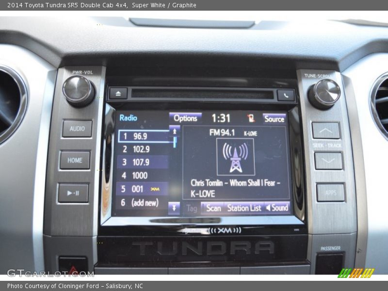 Super White / Graphite 2014 Toyota Tundra SR5 Double Cab 4x4