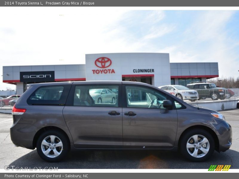 Predawn Gray Mica / Bisque 2014 Toyota Sienna L