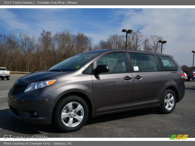 Predawn Gray Mica / Bisque 2014 Toyota Sienna L