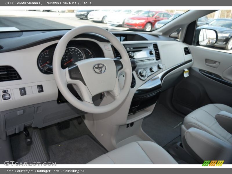 Predawn Gray Mica / Bisque 2014 Toyota Sienna L