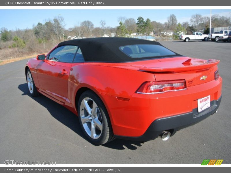 Red Hot / Black 2014 Chevrolet Camaro SS/RS Convertible