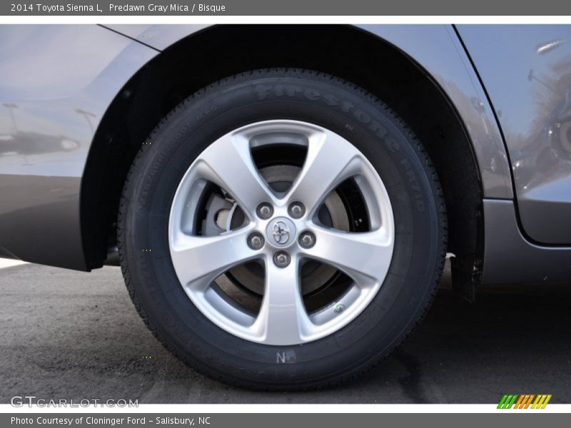 Predawn Gray Mica / Bisque 2014 Toyota Sienna L