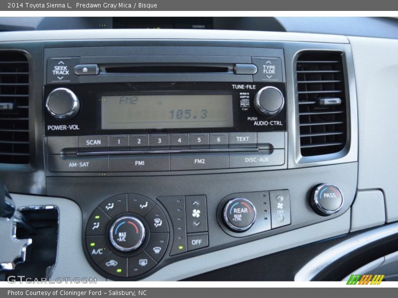 Predawn Gray Mica / Bisque 2014 Toyota Sienna L