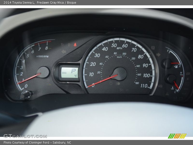 Predawn Gray Mica / Bisque 2014 Toyota Sienna L