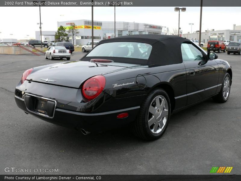 Evening Black / Midnight Black 2002 Ford Thunderbird Deluxe Roadster