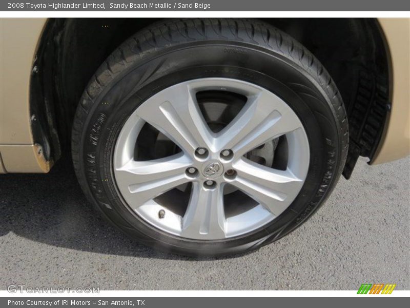 Sandy Beach Metallic / Sand Beige 2008 Toyota Highlander Limited