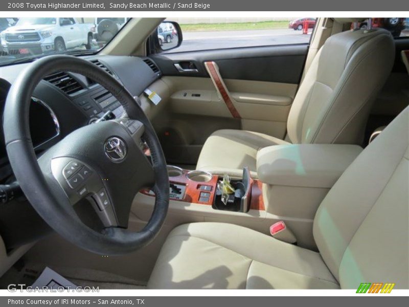 Sandy Beach Metallic / Sand Beige 2008 Toyota Highlander Limited