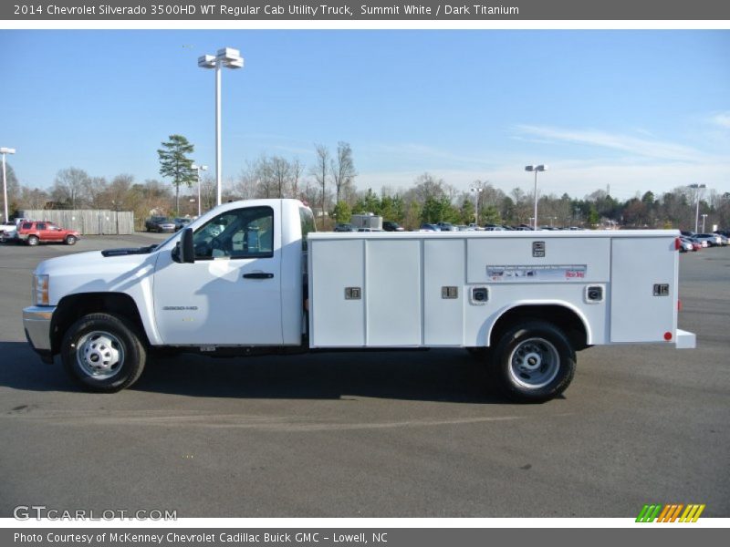 Summit White / Dark Titanium 2014 Chevrolet Silverado 3500HD WT Regular Cab Utility Truck