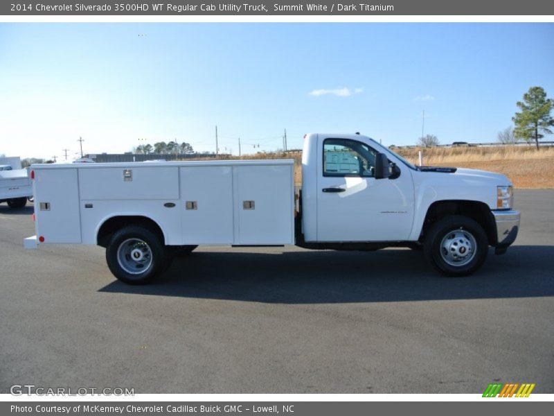 Summit White / Dark Titanium 2014 Chevrolet Silverado 3500HD WT Regular Cab Utility Truck