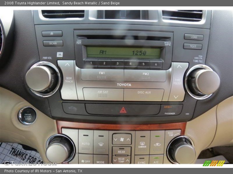 Sandy Beach Metallic / Sand Beige 2008 Toyota Highlander Limited