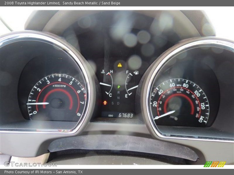Sandy Beach Metallic / Sand Beige 2008 Toyota Highlander Limited