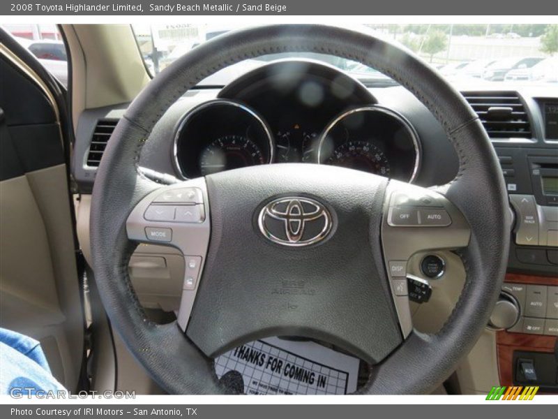 Sandy Beach Metallic / Sand Beige 2008 Toyota Highlander Limited