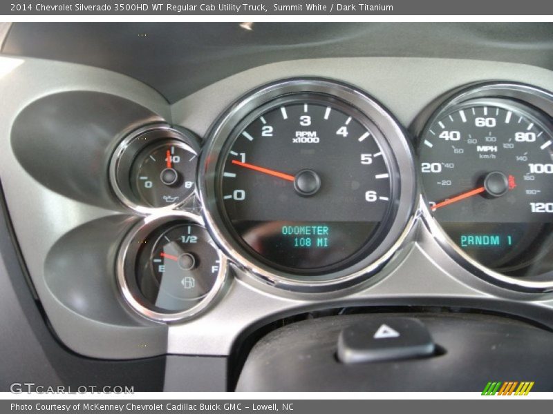 Summit White / Dark Titanium 2014 Chevrolet Silverado 3500HD WT Regular Cab Utility Truck
