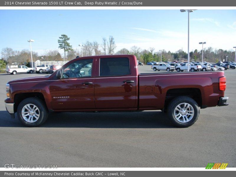 Deep Ruby Metallic / Cocoa/Dune 2014 Chevrolet Silverado 1500 LT Crew Cab