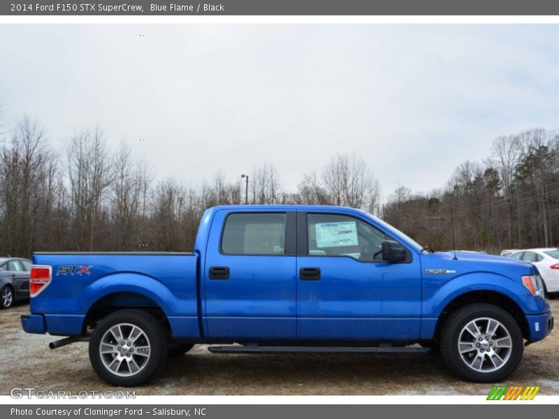 Blue Flame / Black 2014 Ford F150 STX SuperCrew