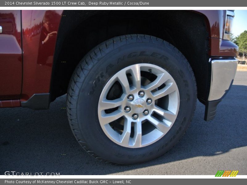 Deep Ruby Metallic / Cocoa/Dune 2014 Chevrolet Silverado 1500 LT Crew Cab