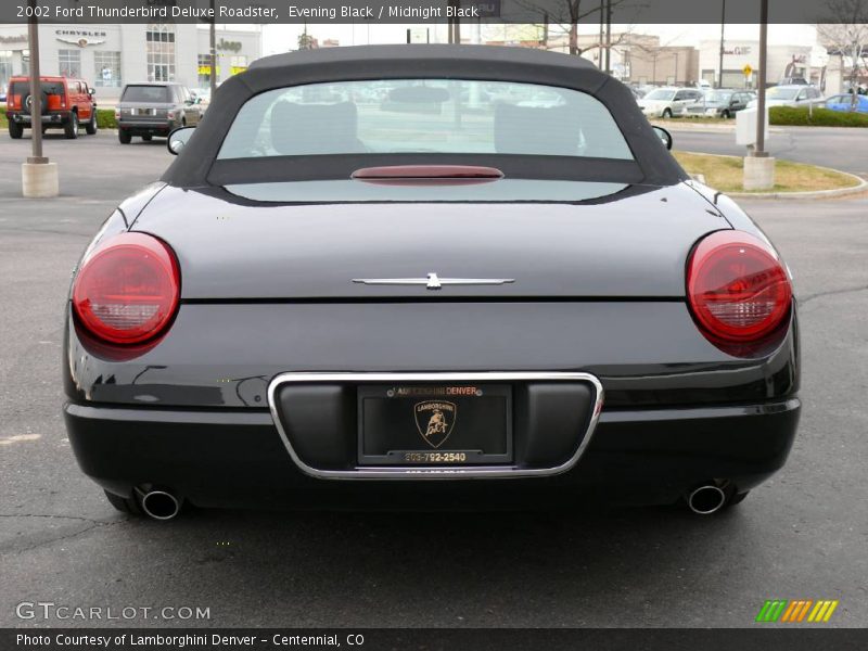 Evening Black / Midnight Black 2002 Ford Thunderbird Deluxe Roadster