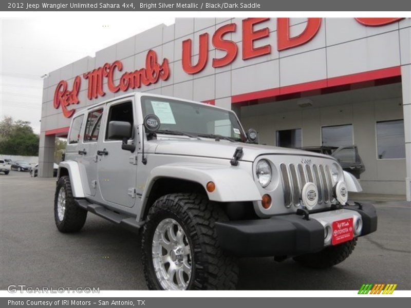Bright Silver Metallic / Black/Dark Saddle 2012 Jeep Wrangler Unlimited Sahara 4x4
