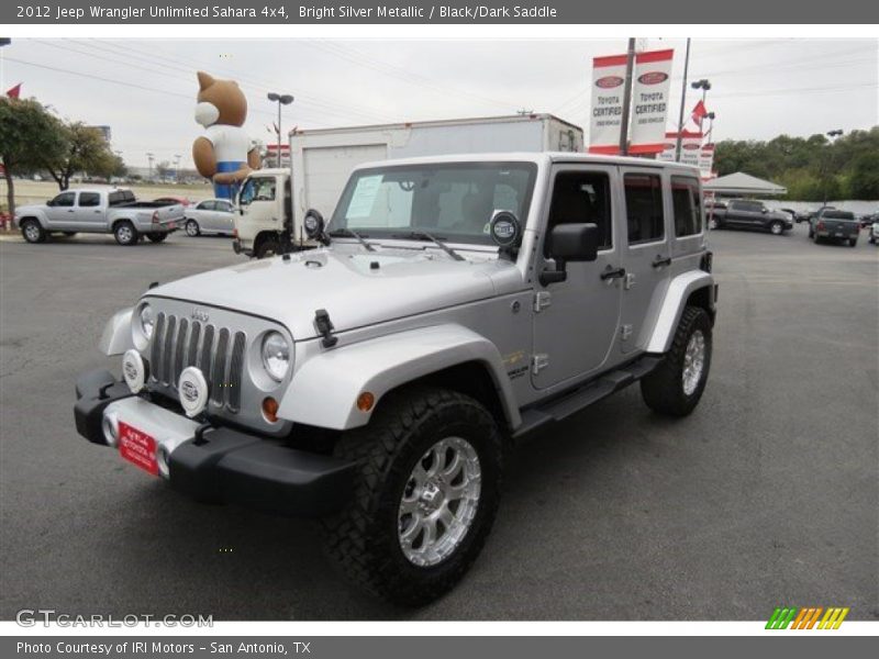 Bright Silver Metallic / Black/Dark Saddle 2012 Jeep Wrangler Unlimited Sahara 4x4