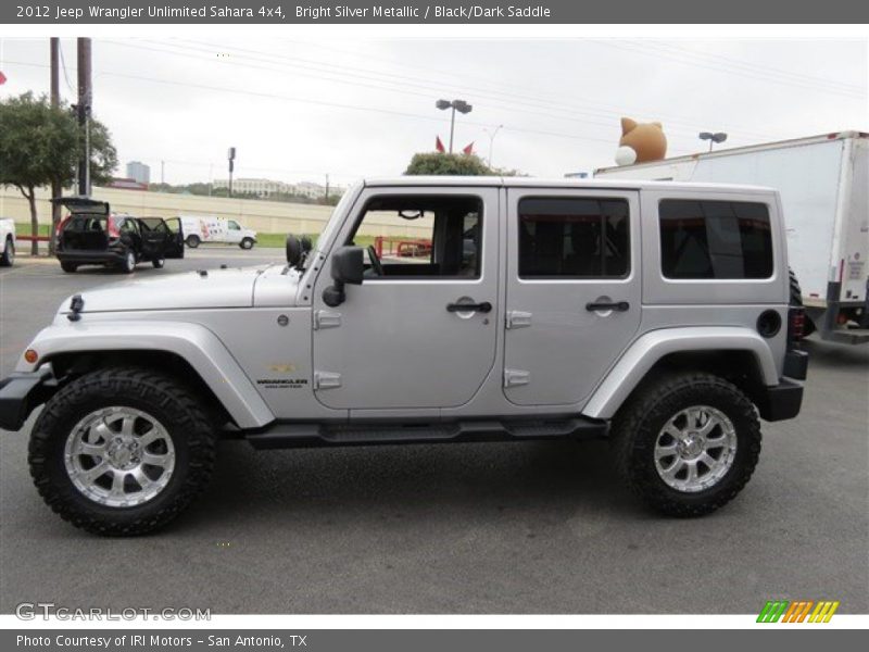 Bright Silver Metallic / Black/Dark Saddle 2012 Jeep Wrangler Unlimited Sahara 4x4
