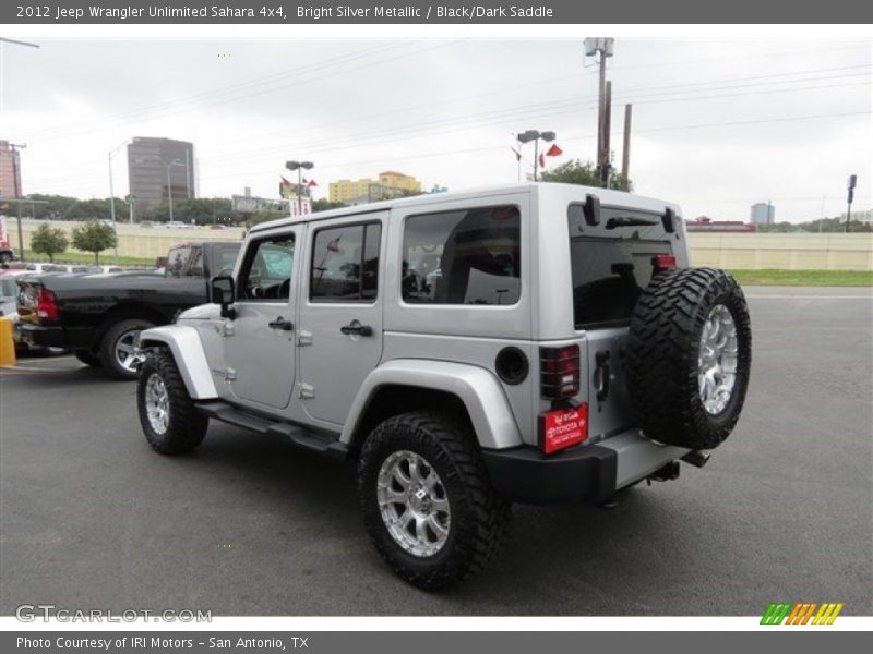 Bright Silver Metallic / Black/Dark Saddle 2012 Jeep Wrangler Unlimited Sahara 4x4