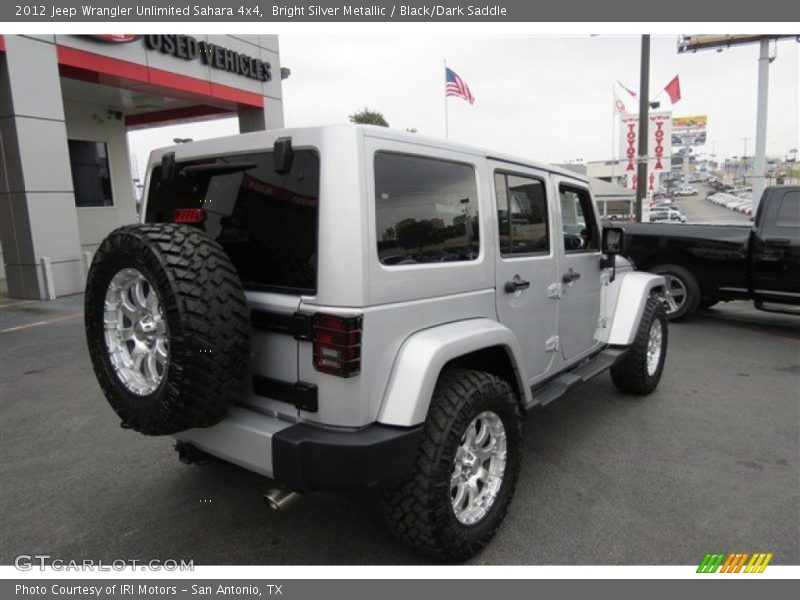 Bright Silver Metallic / Black/Dark Saddle 2012 Jeep Wrangler Unlimited Sahara 4x4