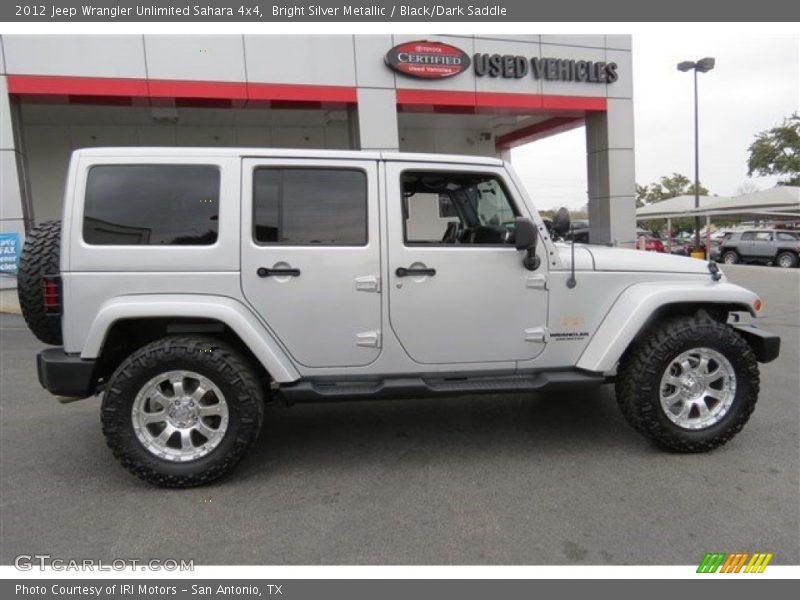 Bright Silver Metallic / Black/Dark Saddle 2012 Jeep Wrangler Unlimited Sahara 4x4
