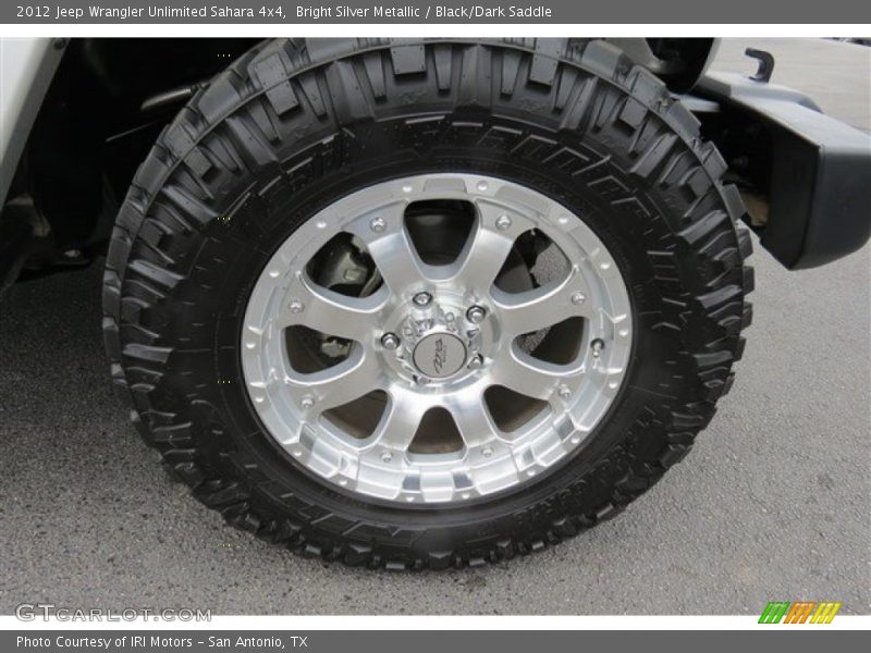 Bright Silver Metallic / Black/Dark Saddle 2012 Jeep Wrangler Unlimited Sahara 4x4