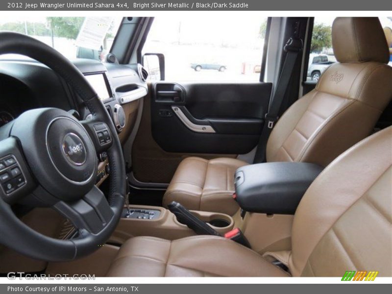 Bright Silver Metallic / Black/Dark Saddle 2012 Jeep Wrangler Unlimited Sahara 4x4