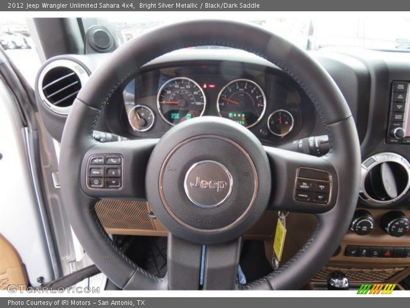 Bright Silver Metallic / Black/Dark Saddle 2012 Jeep Wrangler Unlimited Sahara 4x4