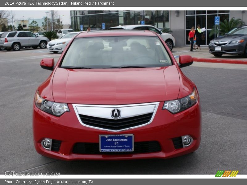 Milano Red / Parchment 2014 Acura TSX Technology Sedan