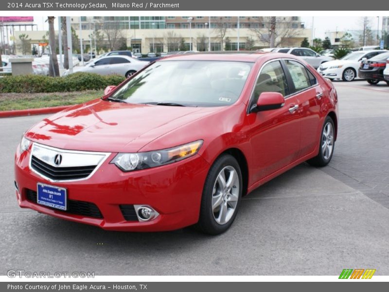 Milano Red / Parchment 2014 Acura TSX Technology Sedan