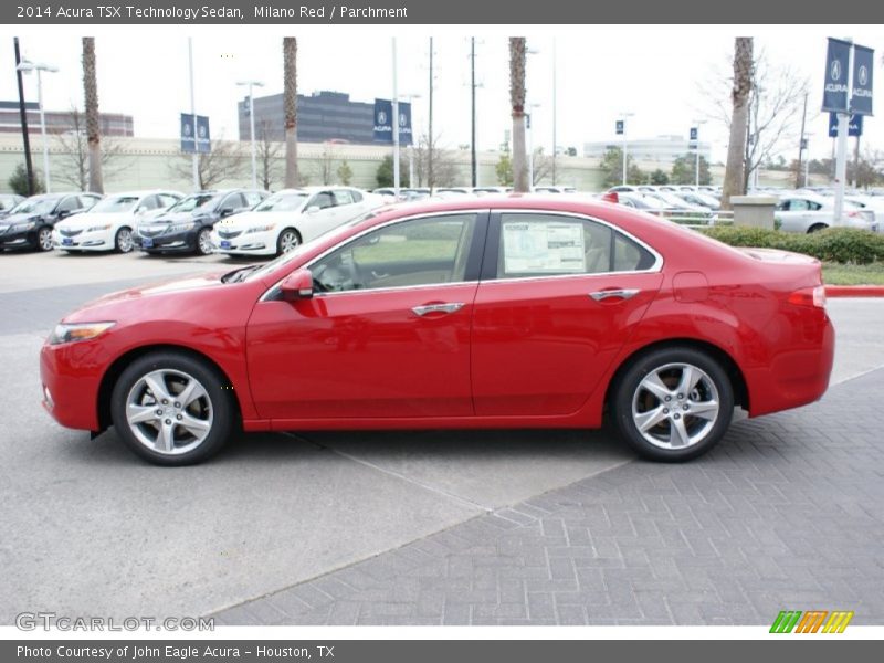 Milano Red / Parchment 2014 Acura TSX Technology Sedan