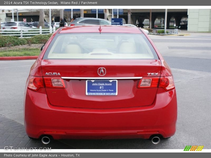 Milano Red / Parchment 2014 Acura TSX Technology Sedan