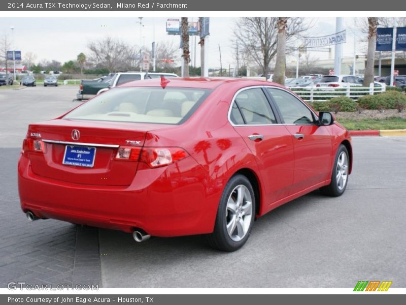 Milano Red / Parchment 2014 Acura TSX Technology Sedan