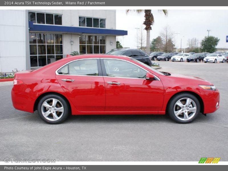 Milano Red / Parchment 2014 Acura TSX Technology Sedan