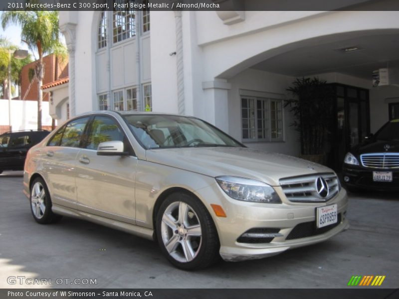 Pearl Beige Metallic / Almond/Mocha 2011 Mercedes-Benz C 300 Sport
