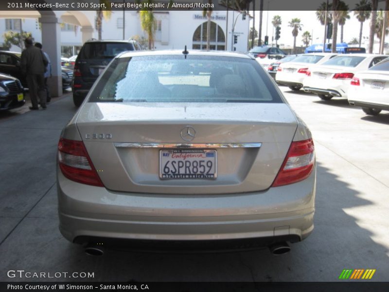 Pearl Beige Metallic / Almond/Mocha 2011 Mercedes-Benz C 300 Sport