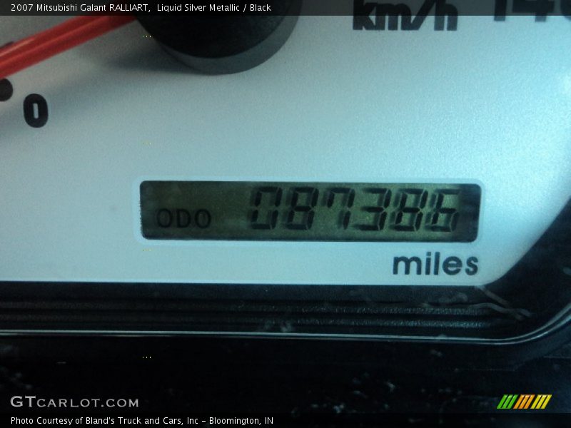 Liquid Silver Metallic / Black 2007 Mitsubishi Galant RALLIART