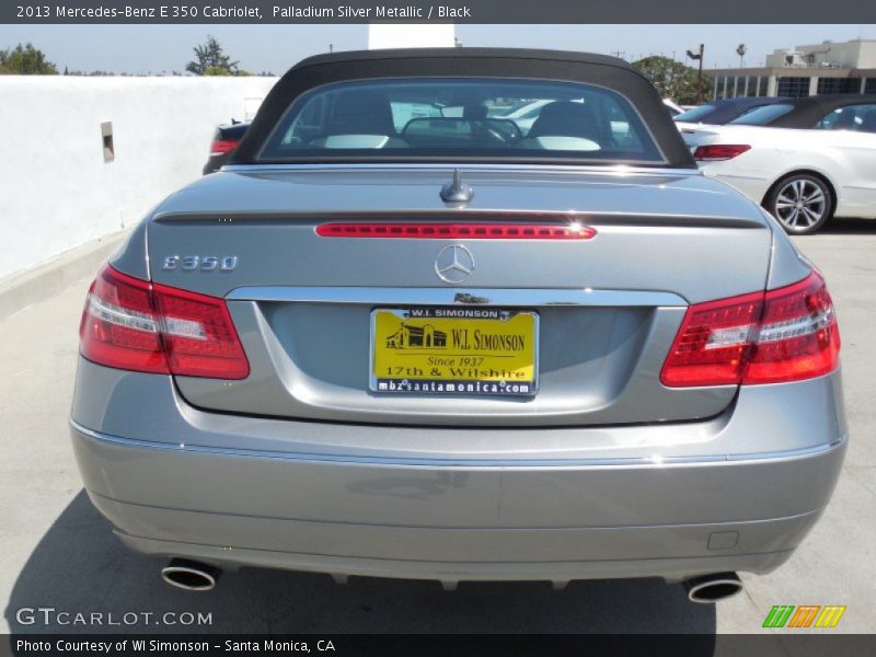 Palladium Silver Metallic / Black 2013 Mercedes-Benz E 350 Cabriolet