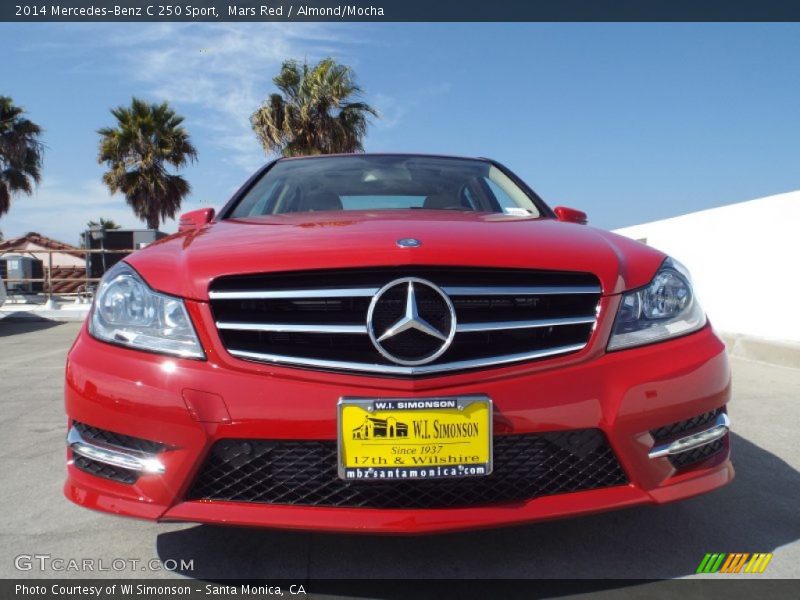 Mars Red / Almond/Mocha 2014 Mercedes-Benz C 250 Sport